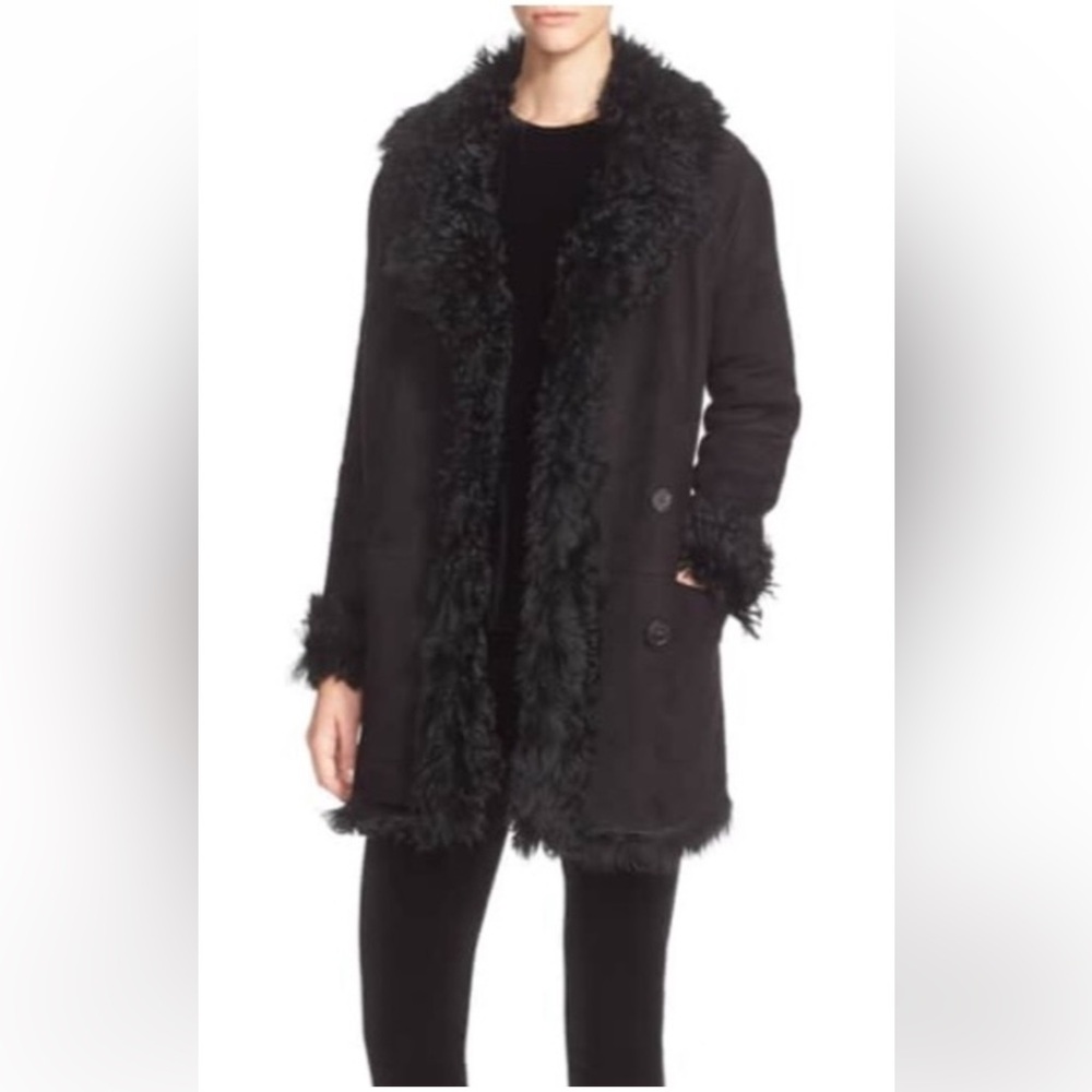 Theory Abrienda Gosford Fur Reversible Coat